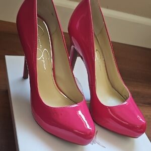 Pink Patent Leather Pumps